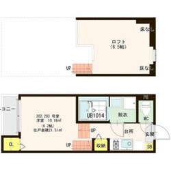 東北福祉大前駅 徒歩7分 2階の物件間取画像